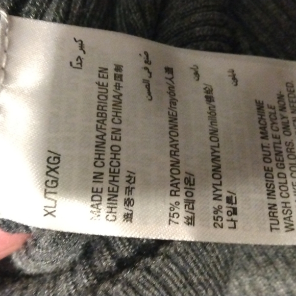 iNC grey embellished sweater XL - Picture 5 of 5